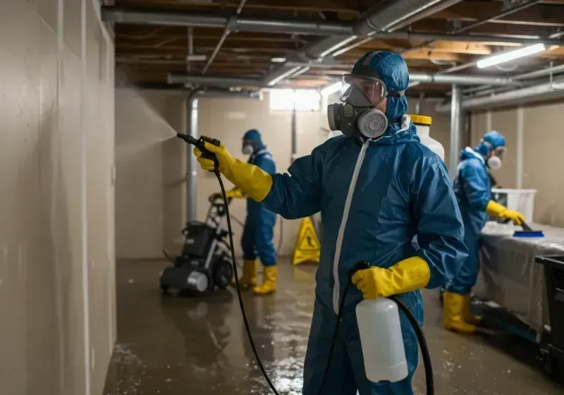 Basement Sanitization and Antimicrobial Treatment process in Woodside, NY