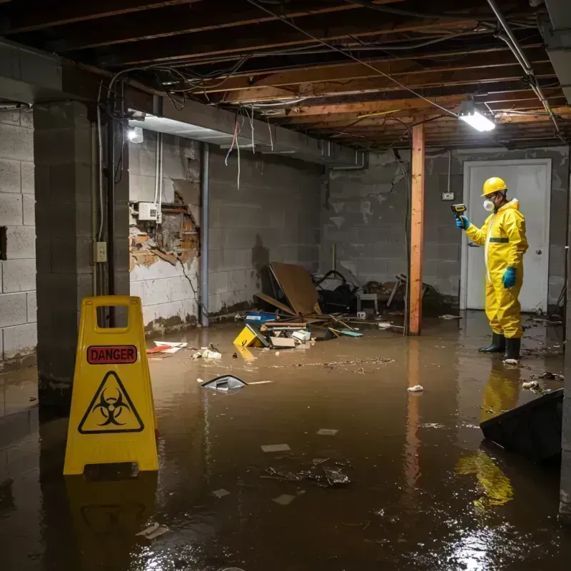 Flooded Basement Electrical Hazard in Woodside, NY Property